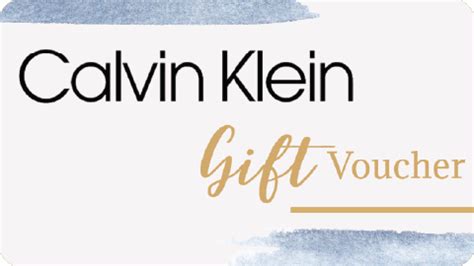 calvin klein gift voucher